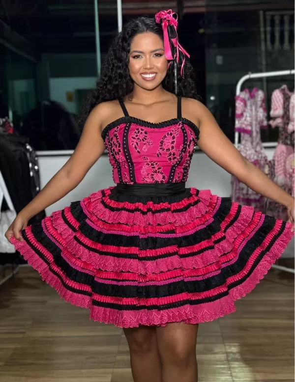 Nº 203 - Risa Pink com Preto