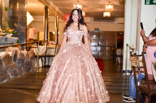 Vestido Ana Julia Rose - Interiço 3D