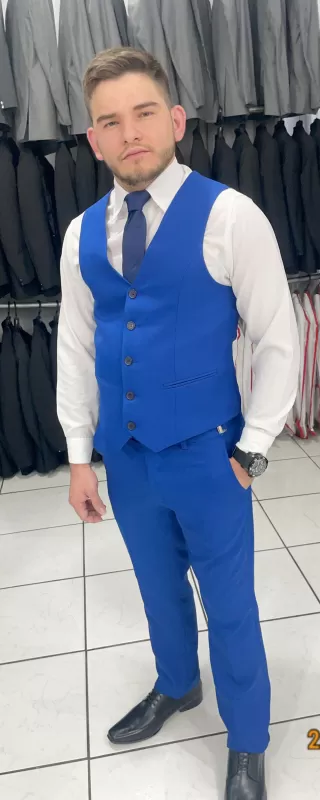 TERNO AZUL BIC GABARDINE - Imagem 2