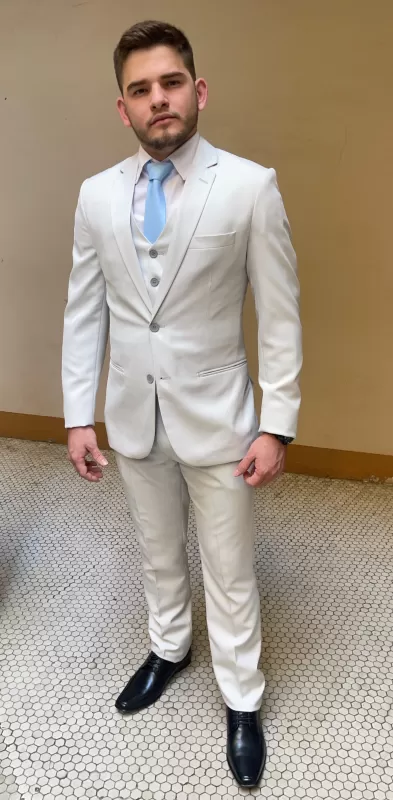 TERNO CINZA GELO SLIM