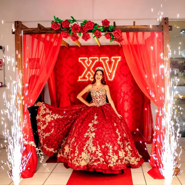 melissa-vermelho com dourado 