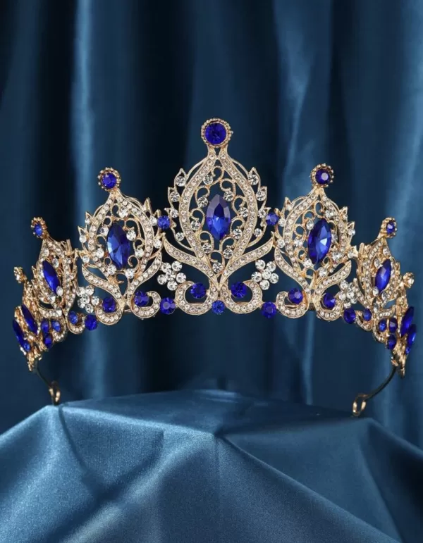 Medieval azul Royal com dourado 
