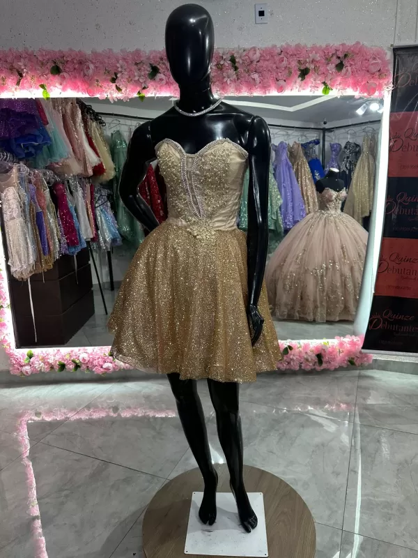 curto dourado coleção